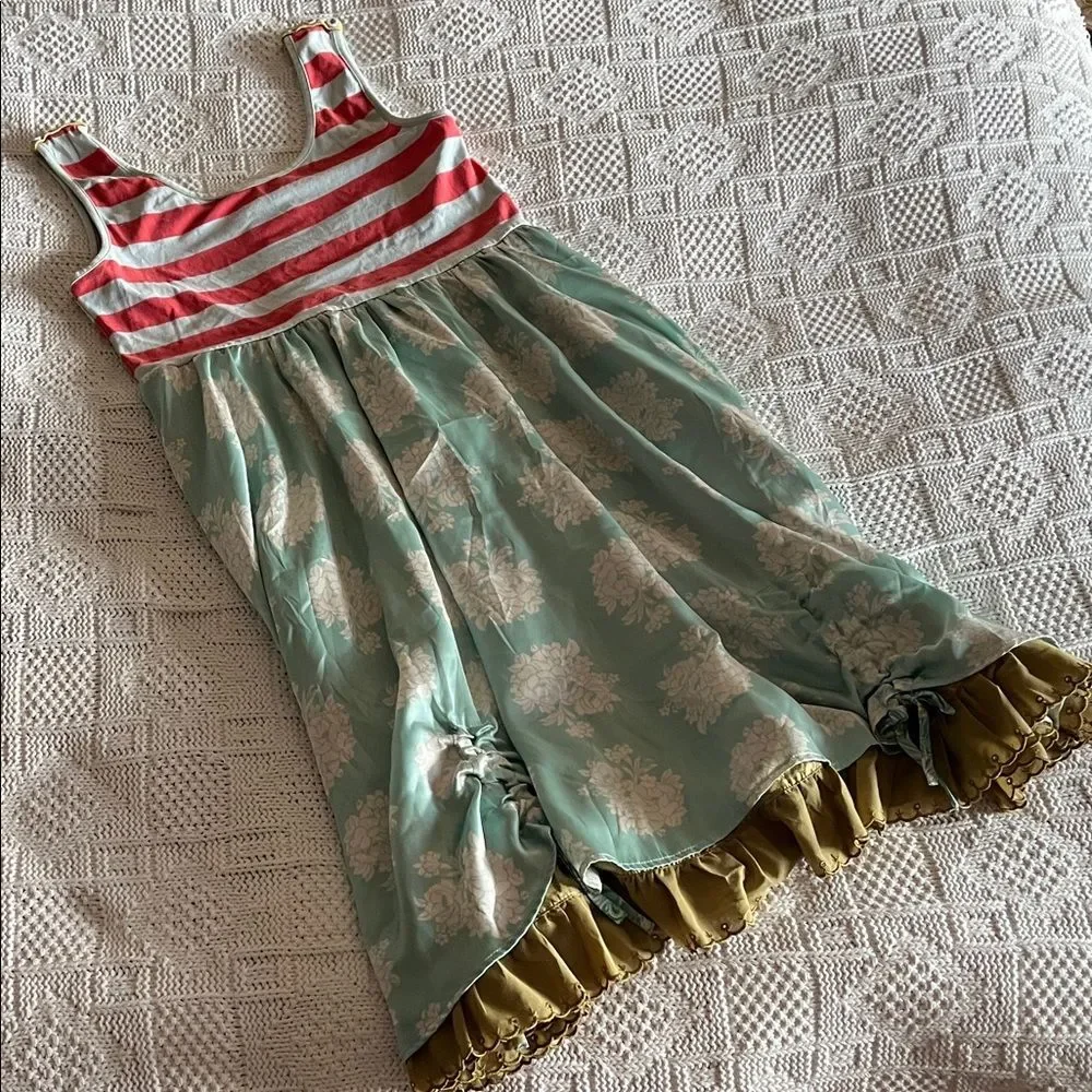 Matilda Jane Serendipity Cupcake Dress Size M Layered Satin Whimsy Coquette